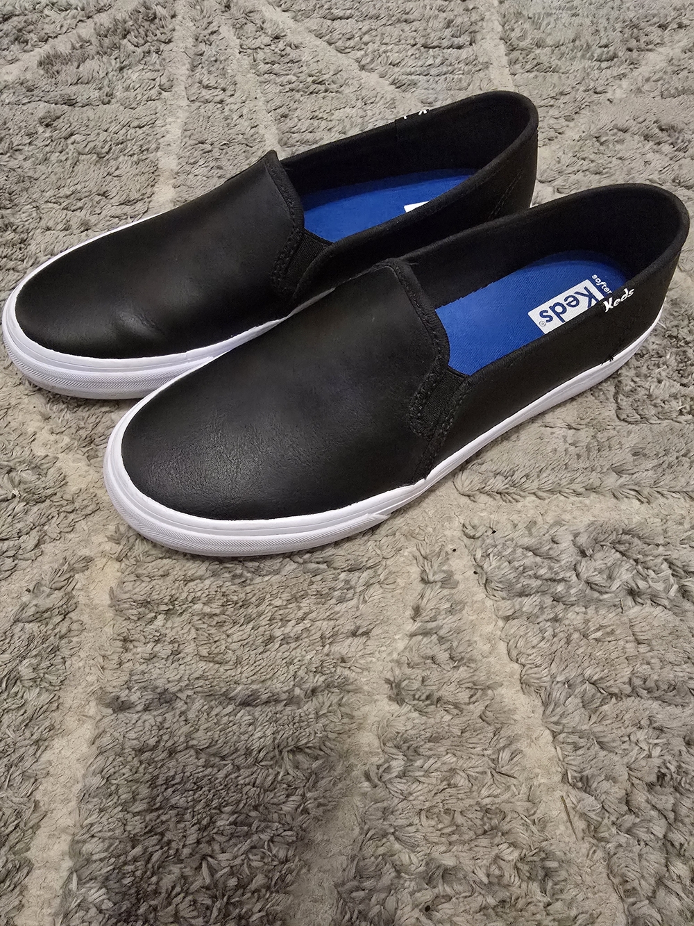 Keds Double Decker Leather Slip On Sz 7